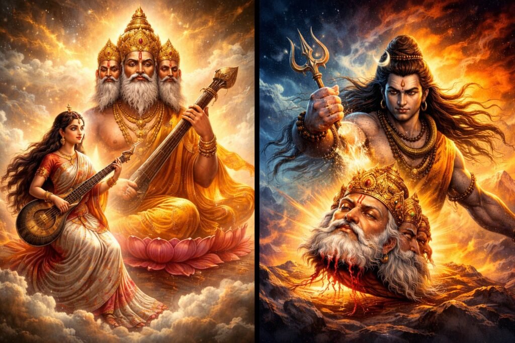 Shiv Ji Ne Brahma Ji Ka Sar Kyon Kata Tha? | ब्रह्मा का पांचवा सिर का रहस्य